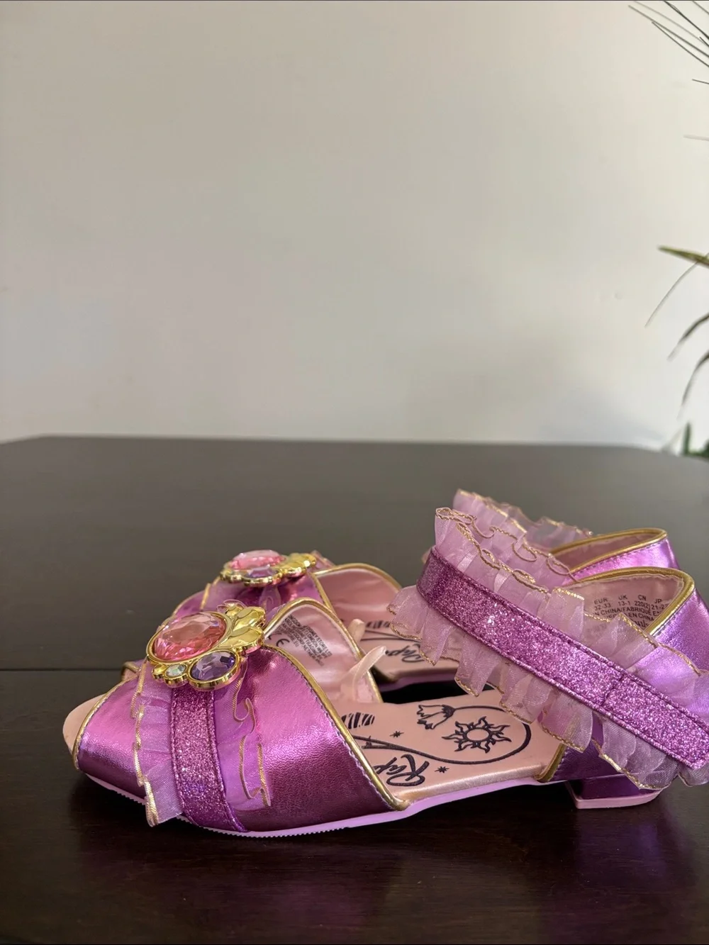Disney Rapunzel Costume shoes Girls 2/3